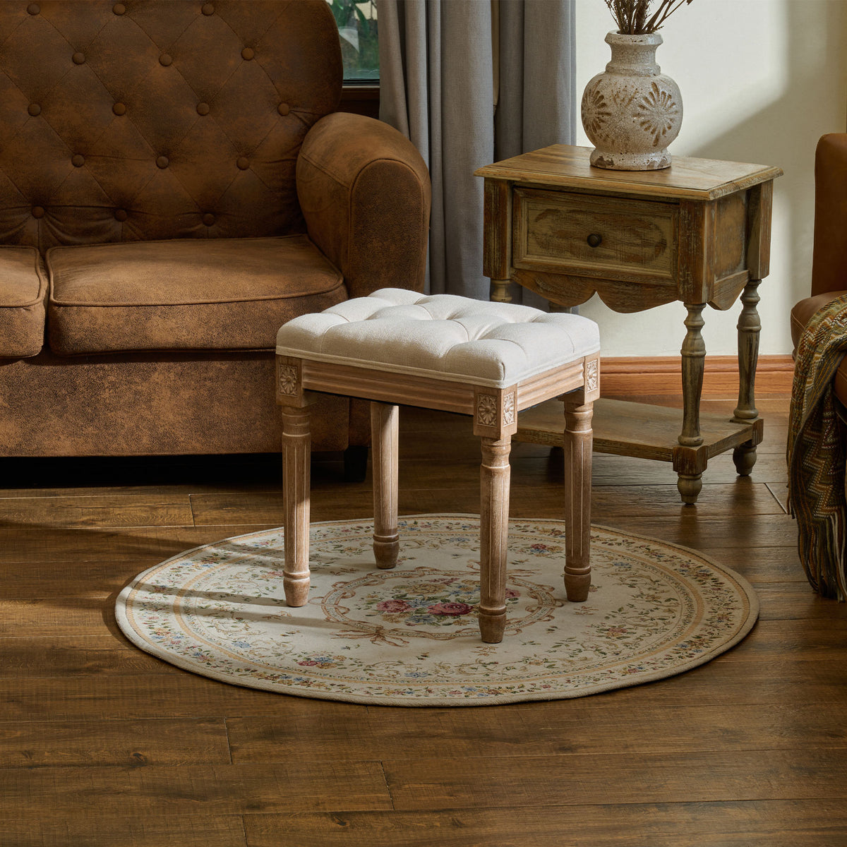 Wooden stools for living room sales