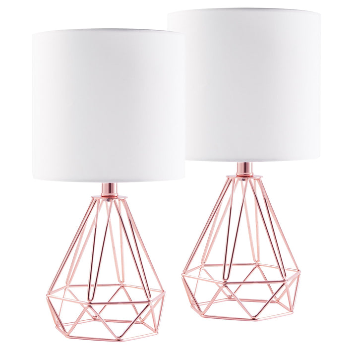Desk/Table Lamps w Cage Bases