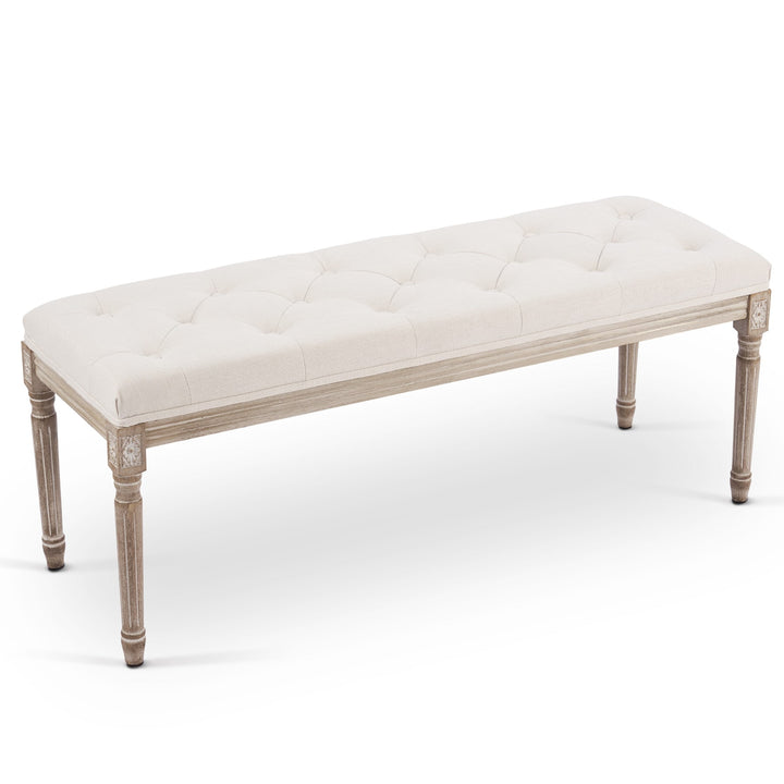    Extra-Long-Vintage-French-Bench-with-Padded-Seat