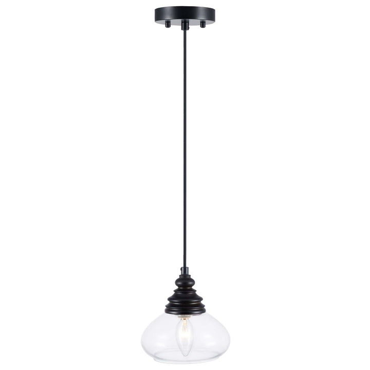 Single-Pendant-Light-with-Dome-Glass-Shade